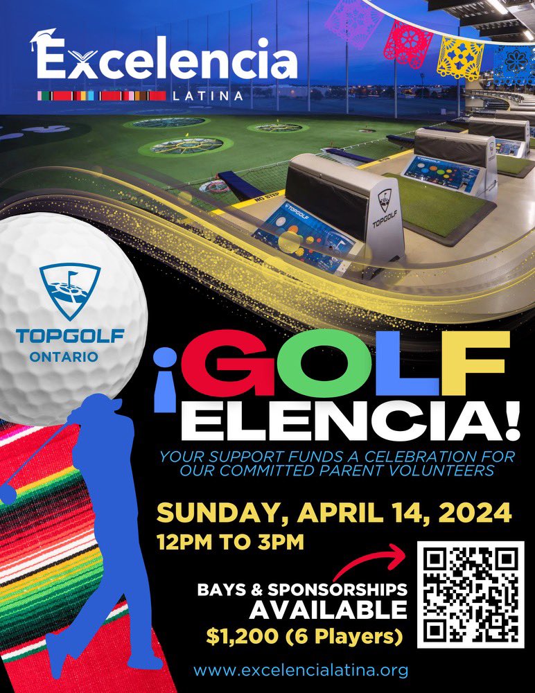 Tee up at ¡GolfElencia! 

¡GolfElencia! raises funds for our annual FiestaElencia, which celebrates amazing school parent volunteers. Purchase a bay, explore sponsorship opportunities, and help us make a hole-in-one for dedicated families! ⛳️ 

bit.ly/3SJICjj