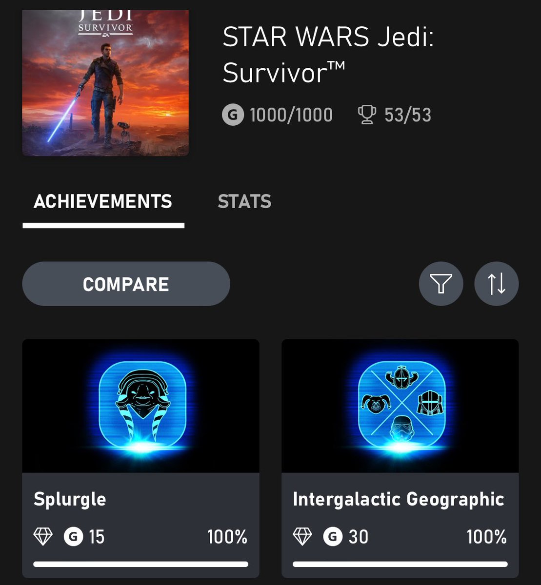 DisneyGameGuy's tweet photo. Did I enjoy Jedi: Survivor despite some performance issues? Absolutely. https://t.co/Ci6EBhK7ye