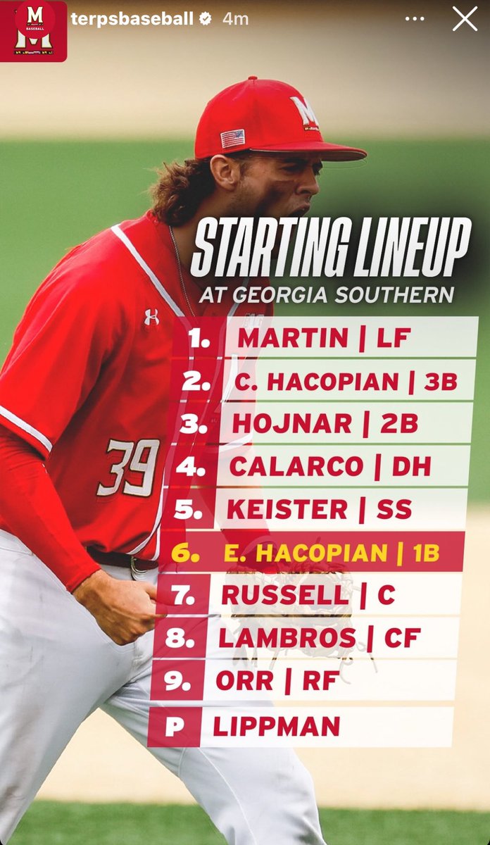 Have a day, <a href="/TerpsBaseball/">Maryland Baseball</a>