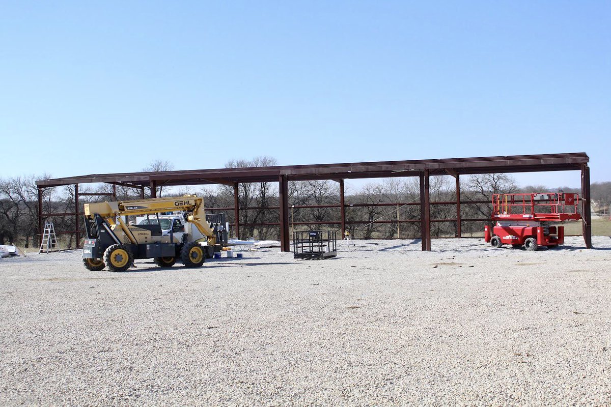 Did you know that there is a new machine shed currently being built out at the Prussing farm? We have added several acres of row-crops to this farm and will be storing all our machinery on site to make practical hands on opportunities even easier for all of our students.