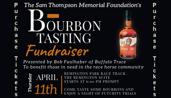 SamThompsonFdn's tweet photo. Bourbon Tasting Fundraiser Thursday, April 11th!! To benefit needs in the race horse community. Remington Park Race Track. Thursday, Apr 11th! Read more and Buy Tickets: https://t.co/Menv8zyrn0  #bourbontasting #horseracingcommunity #RemingtonPark #charityevent @RemingtonPark https://t.co/NWqRUIpD13