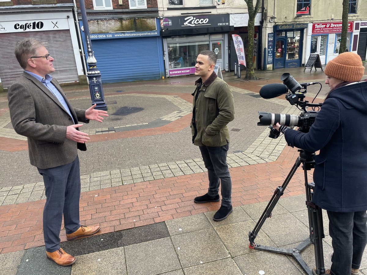 I was pleased to contribute to the One Show on Thursday night about the future of our towns. ⁦@intoplaces⁩ and ⁦@PlaceManagement⁩ experience shows places can transform with the right approach. Ashton, here, is just starting out.