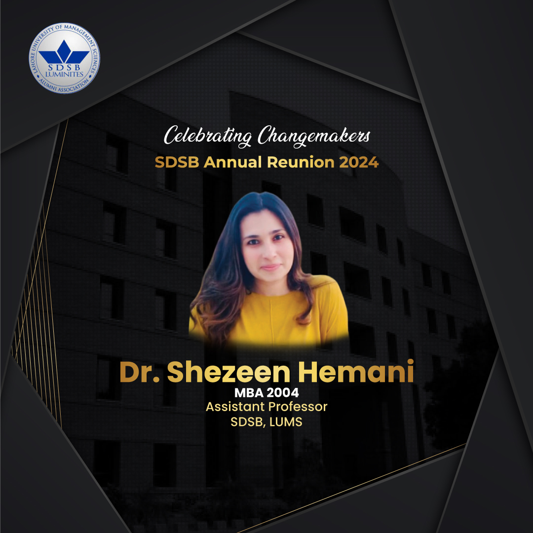 SDSBLuminites's tweet photo. 𝗦𝗗𝗦𝗕 𝗔𝗹𝘂𝗺𝗻𝗶 𝗔𝘀𝘀𝗼𝗰𝗶𝗮𝘁𝗶𝗼𝗻 invites you to honor the achievements of our alumna, 𝗗𝗿. 𝗦𝗵𝗲𝘇𝗲𝗲𝗻 𝗛𝗲𝗺𝗮𝗻𝗶, who has inspired us all with the change and transformation she has enabled throughout her career.

#LuminitesAssociation #LUMS #SDSB https://t.co/isyKq7rTI4