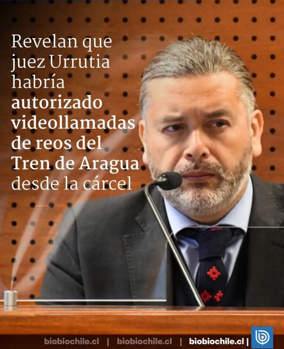 Mientras estuve en prisión preventiva, me tocaron dos audiencias con el “juez” Urrutia. Un tipo extremada% sesgado, por lo q mi defensa solicitó la inhabilitación.
Hoy Urrutia es noticia porque sigue beneficiando a delincuentes peligrosos.

Así no hay justicia. 
#FueGolpe
#18O