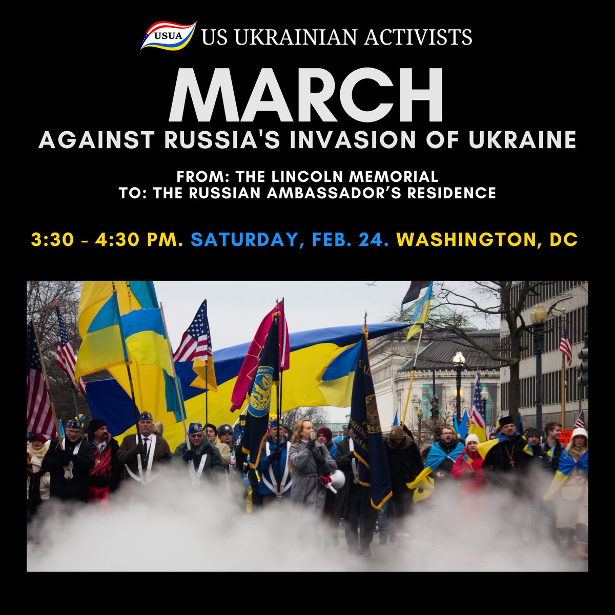 NShaporynska's tweet photo. Please join us for March against russia’s invasion of Ukraine on Feb. 24, marking the 2nd anniversary of russia's full-scale genocidal war.
FB Event: https://t.co/Ac1T8V79UU
Eventbrite: https://t.co/kiErgm0PN2
#DCMarch #WashingtonDC #StandWithUkraine #StandWithUkraineEveryDay https://t.co/RcbzHresae
