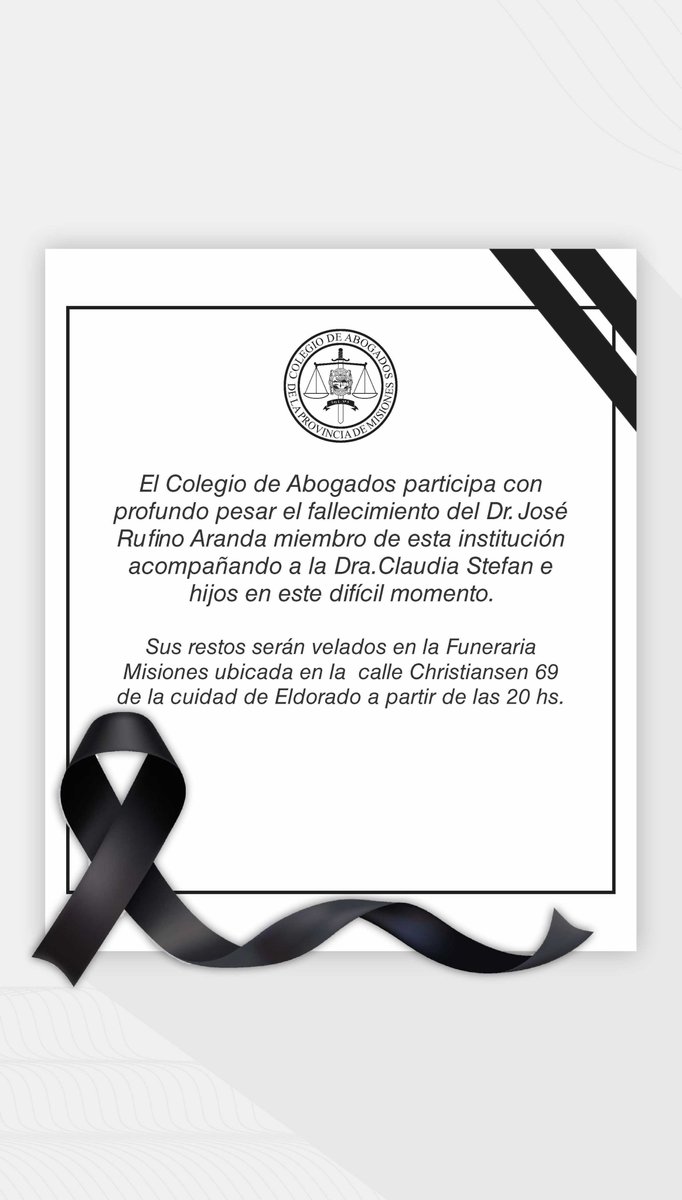 Dr. José Rufino Aranda | Q.E.P.D.