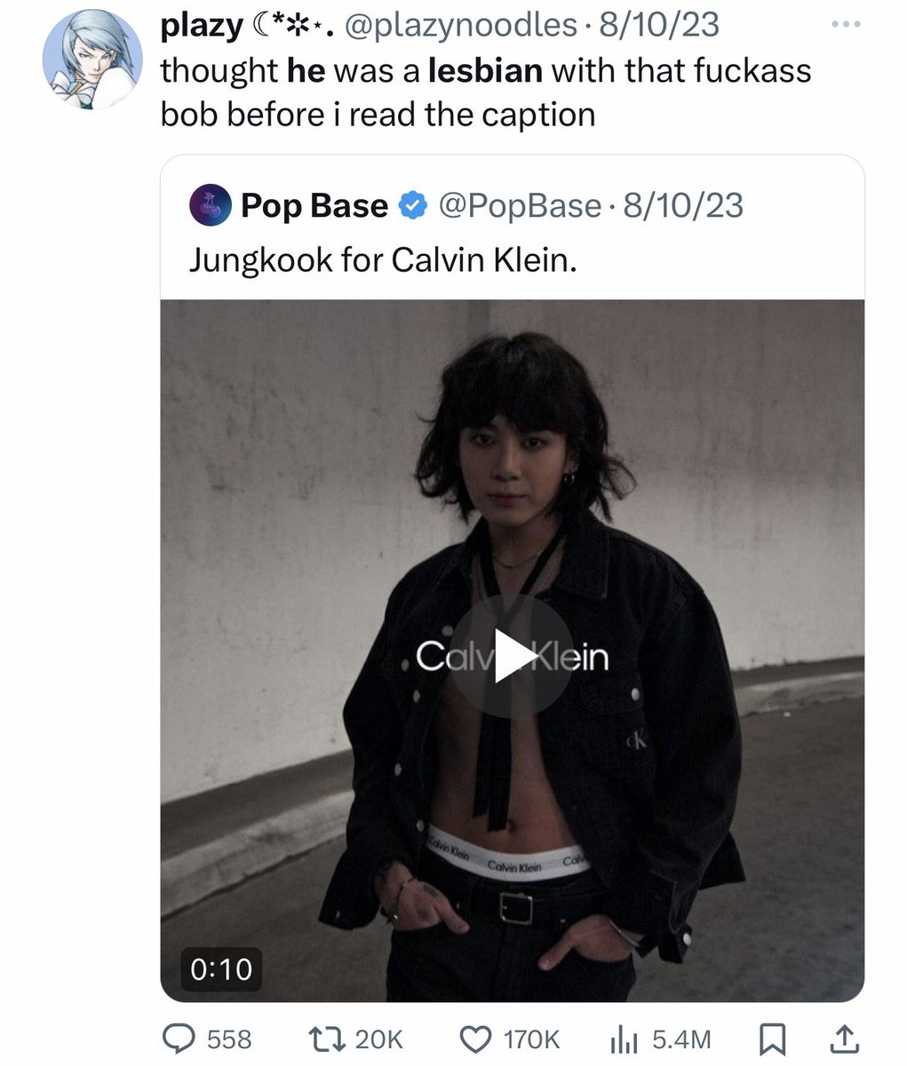 ukepussyyy's tweet photo. @CalvinKlein lesbian feminine jungkook was the best this is what people want and this is your best campign ever look at the engagement! we want jungkook to model women's clothing! https://t.co/QD0rP9jkKx