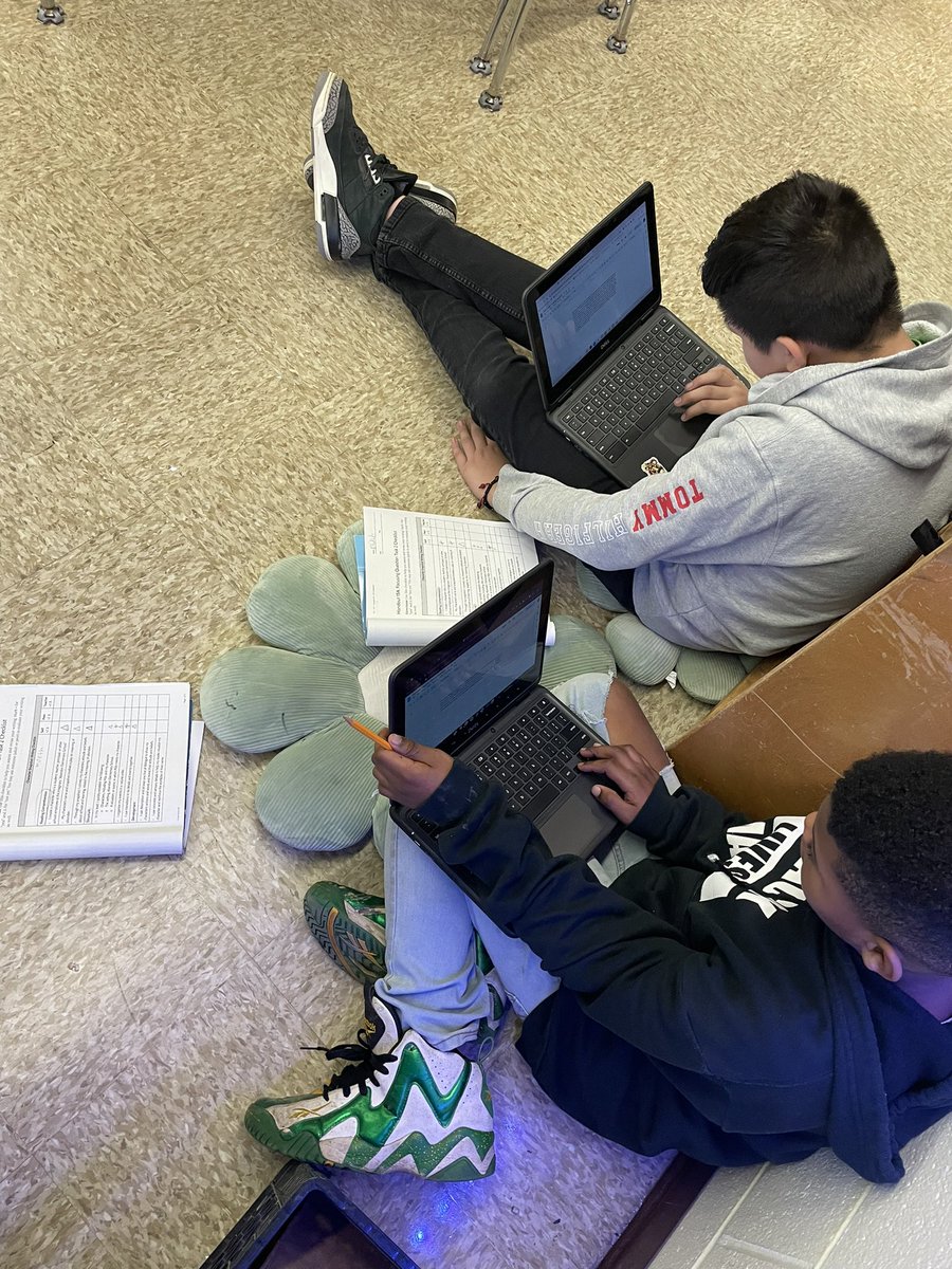 Wood5K's tweet photo. Writing partners hard at work @WoodlandD86 giving peer feedback on each others’ character snapshots for Module 2 @WitWisdomELA 

#woodlandbrave #beyondpotential https://t.co/QMGAtJJWXq