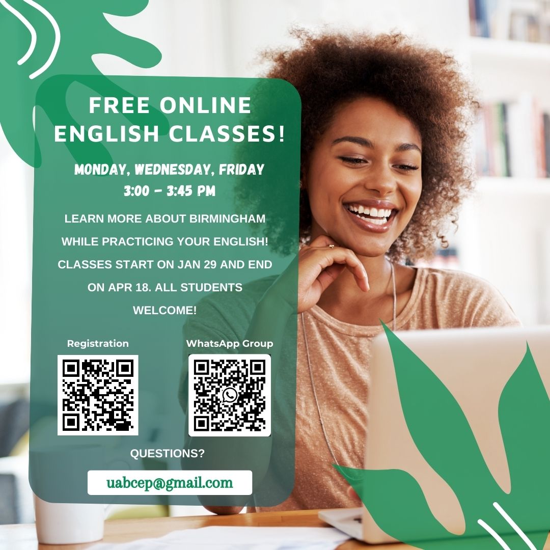 talkbhamnow's tweet image. youtu.be/RnOUhpWT39M 
Great way to end the week! Thanks to LingoX for providing our curriculum! Our online class meets for FREE every MWF at 3:00 PM. This class is open to all 😁
@HICA_Alabama @INTO_UAB @BhamCitySchools @UABEducation 
#freeenglishclasses #eslcommunity