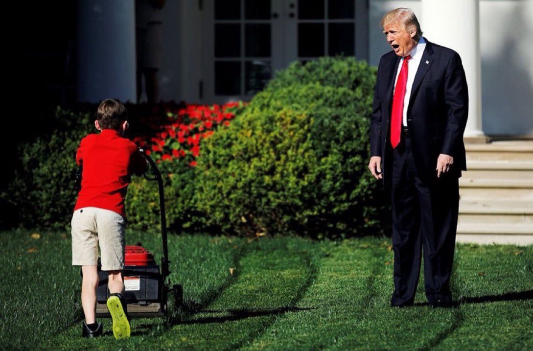 MrRaceBannon's tweet photo. Barron, you’re the President of the Trump Organization now. https://t.co/OZdY5V6zHY