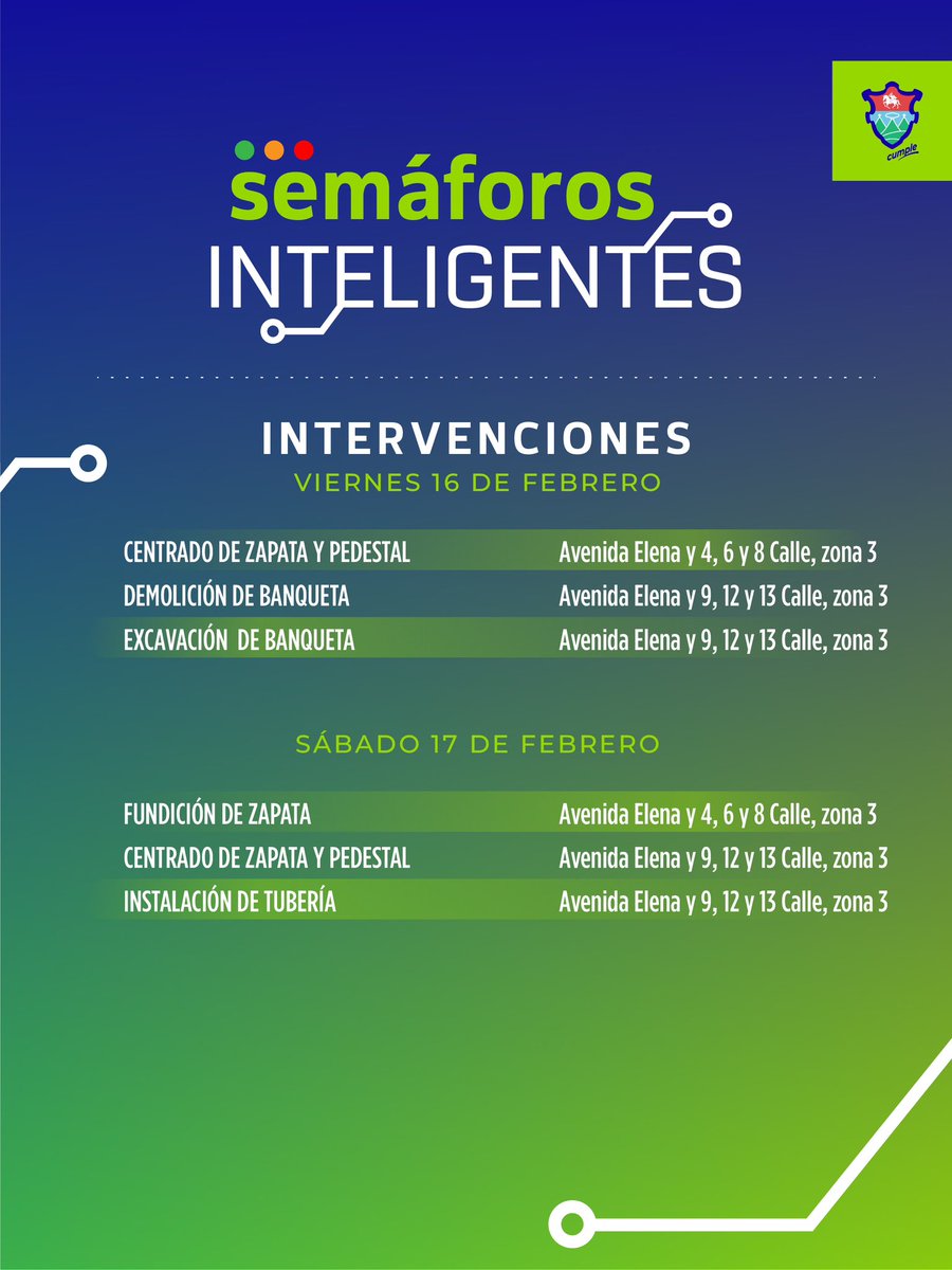 muniguate's tweet image. Esta noche y mañana estaremos trabajando en la implementación de #SemaforosInteligentes en #zona3.