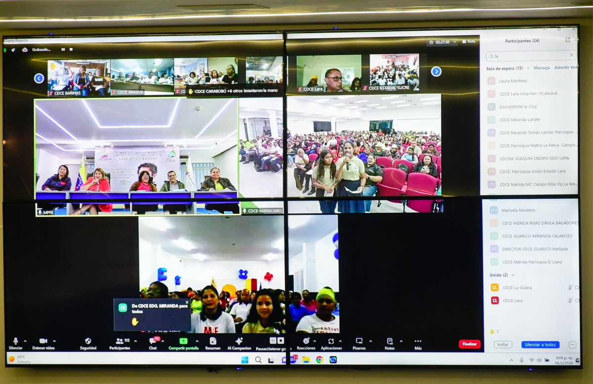 _LaAvanzadora's tweet photo. A propósito de la construcción del Plan Nacional de las 7T-2030, a través de videoconferencia nacional escuchamos las propuestas, nuevas ideas y estrategias que contribuirán al progreso y bienestar de todos los venezolanos por parte del sector educativo.

@NicolasMaduro https://t.co/wLBSjrIgyr