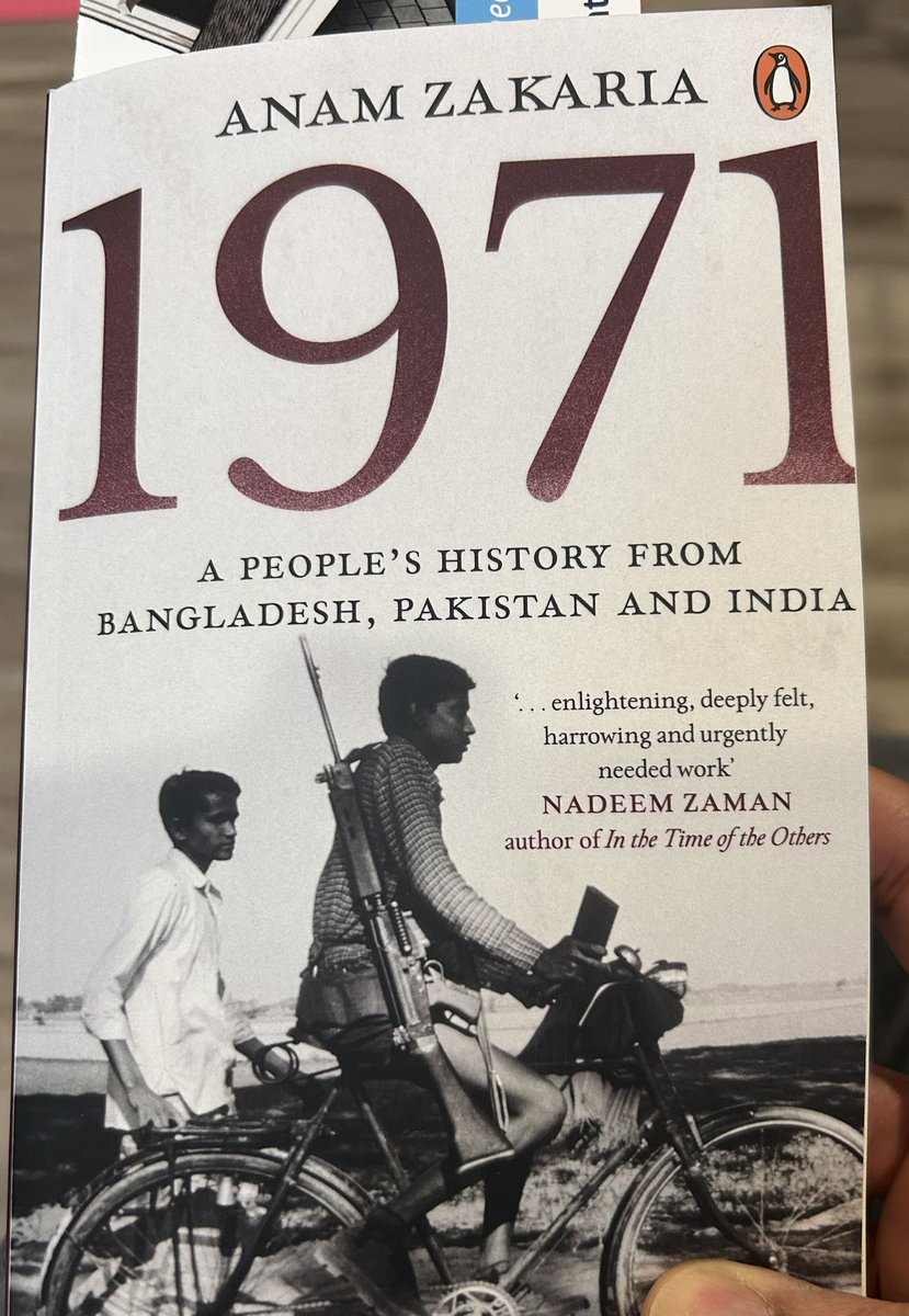 1971 has been a black box for most of us Pakistanis born years after the event. Thank you @AnamZakaria1 🙏to open the door to the event and allow us to understand the implications on current events, a fabulous read and a must read for Pakistani youth 👍👍