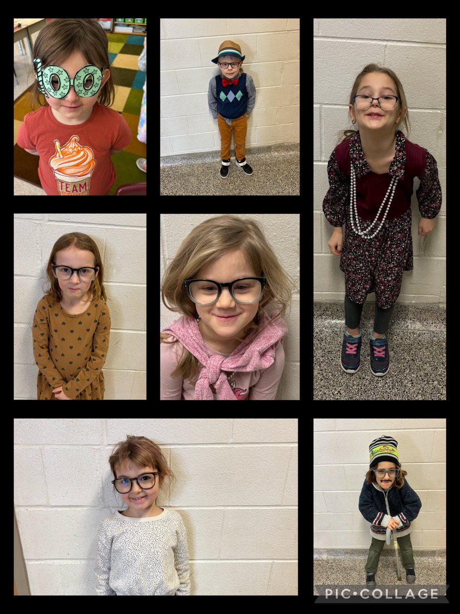 SK1Elma's tweet photo. A few highlights from the start of our 100s day celebration @SK1Elma. 👓 Shout out to the families for supporting our fun! https://t.co/bsFIlF83hP