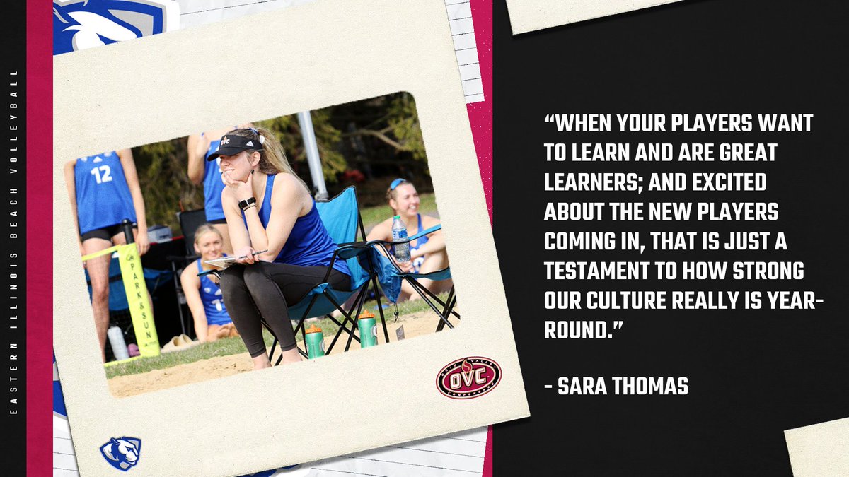 Find out what excited @EIU_Volleyball beach @CoachSaraThomas about her squad ahead of next week's start to the 2024 season. 🎥 bit.ly/3UIknEL 🎧 bit.ly/3UFNrwM #OVCit | #EIUBleedBlue