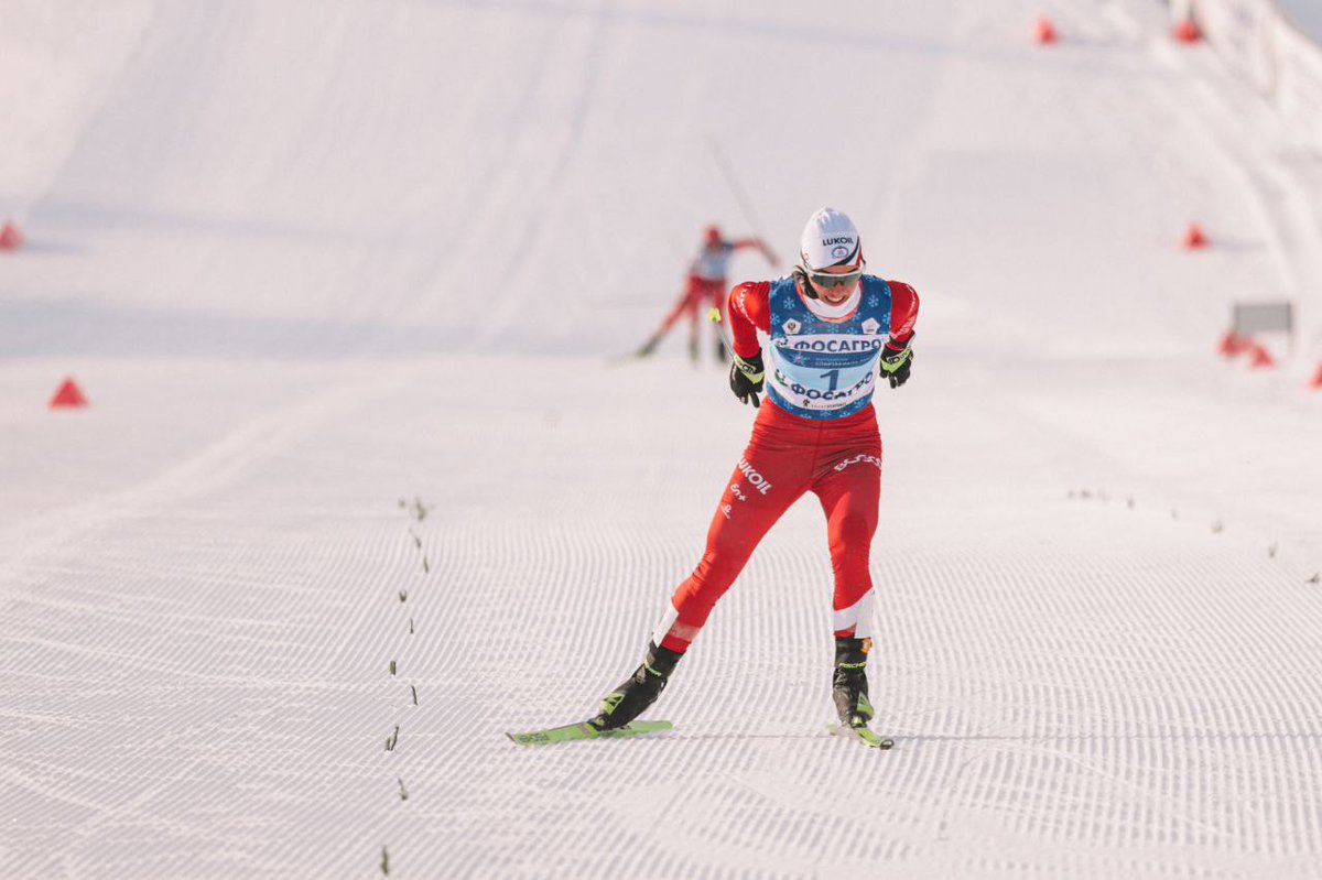NikaStepp01's tweet photo. Hundreds of skiers participating 
Thousands of spectators cheering
Tens of thousands of euros/ millions in rubles in prize money 
Millions watching on national television 
That's Russian cross-country skiing " under sanctions ". Hear me, @FISCrossCountry ? https://t.co/X2T1yk3LvT