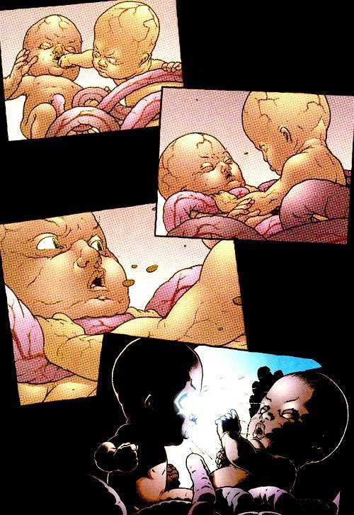 GunnerDobbins's tweet image. “Yeah one of the X Men's deadliest foes is Xavier's twin sister who Xavier in the womb tried to murder by wrestling her which worked and she was stillborn, but she survived as a mass of cells in a sewer wall for decades while she built herself a body.”