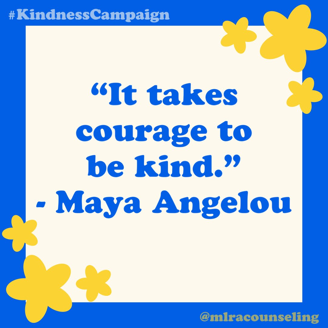 #KindnessCampaign 💞 What was your kind gesture today? 💞 #counselorshelp #burnbrightnotout #mentalhealthmatters #mentalhealthawareness #tools2thrive #bethe1to #be4stage4 #schaumburg #4mind4body #chicago #lincolnpark #mlra #mlracounseling #mayaangelou