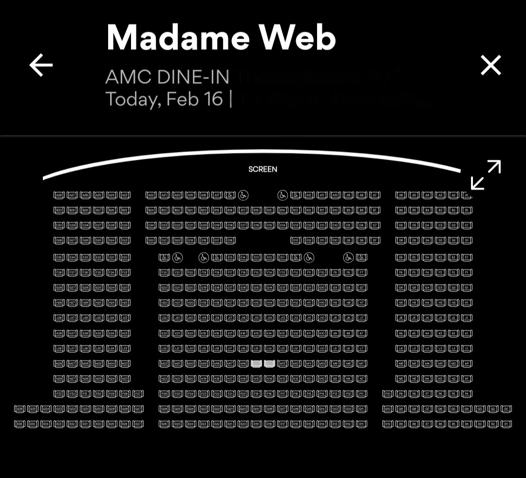 SimplyJosh's tweet photo. can't wait to see madame web tonight 😶 https://t.co/BftNW5eopj