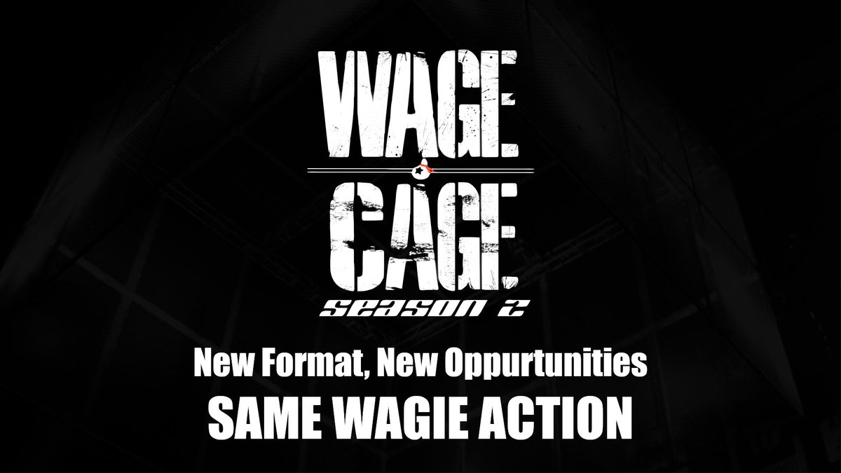 Strongpig3K's tweet photo. It's Friday, I'm off work. So it's a better time than ever to announce WAGE CAGE: SEASON 2!

A new monthly format, a new prize pool that covers the whole year, same wagie action!

https://t.co/TEV1n9jz8N https://t.co/y9aIii9Csa