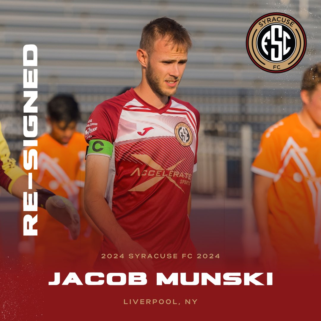 Syracuse_FC's tweet photo. Syracuse FC welcomes back Jacob Munski for the 2024 season!! @upslsoccer @npslsoccer 

Accelerate Sports
Fabius Indoor Center
Syracuse Soccer Shots

📸&amp;💻: @itsrichimages

#SyracuseFC #soccer #football #footy #thebeautifulgame #UPSL #NPSL https://t.co/YsdhpHa1Z7