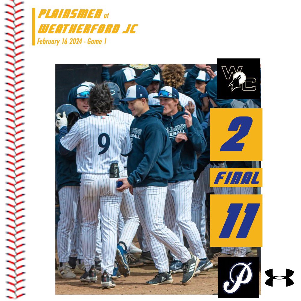 Plainsmen drop the number 1 team in the nation in game 1. Back in action for a DH tomorrow starting at 12.