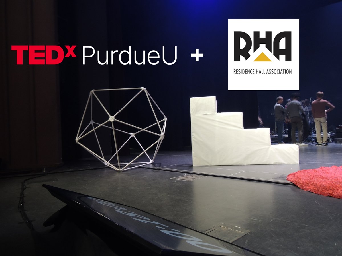 TEDxPurdueU (@tedxpurdueu) on Twitter photo The stage design is being set for tomorrow's TEDxPurdueU event on 2/17/2024. Stage set-up is made possible in part by the Residence Hall Association.
Thank you to the Residence Hall Association for supporting Ideas Worth Spreading! The stage design is being set for tomorrow's TEDxPurdueU event on 2/17/2024. Stage set-up is made possible in part by the Residence Hall Association.
Thank you to the Residence Hall Association for supporting Ideas Worth Spreading!
