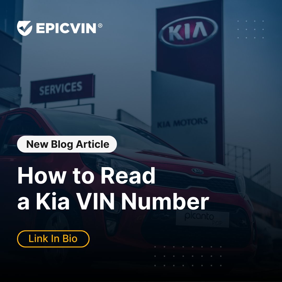 Every Kia has a story, and it starts with a VIN. We've got the ultimate guide to reading yours and understanding your car's history. Check out our blog for the insider's track! Link in bio 🔗

#EpicBlog #Vindecoder #KiaUSA #Kia #VehicleHistory #VIN