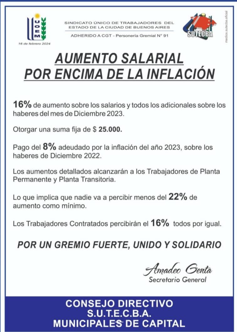 NicoAraniz's tweet photo. @ZonaCentroAyB la inflación de diciembre fue del 25.5%. De cual inflación hablan…
De febrero 2023 a febrero 2024 inflación interanual del 254,4%. De cual inflación hablan…
Si aumentaron los sueldos más de un 254,4% en un año,  avisen porque los empleados no nos enteramos. https://t.co/J22JNonHtl