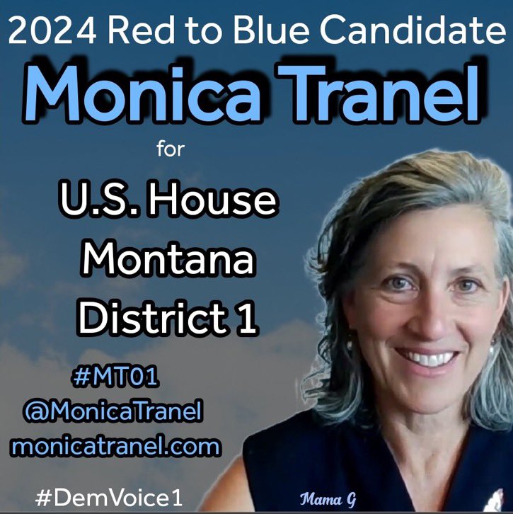 Brenda๐ThruNThru๐๐๐ (@kinley_brenda) on Twitter photo #DemVoice1
MONICA TRANEL is running for Congress in #MT01 to represent hardworking Montanans against giant corporations making record profits off you!
๐ฅThis is a flippable seat!!
Ryan Zinke has done NOTHING to keep money in YOUR pocket
Elect <a href="/MonicaTranel/">Monica Tranel</a> to stop the waste, #DemVoice1
MONICA TRANEL is running for Congress in #MT01 to represent hardworking Montanans against giant corporations making record profits off you!
๐ฅThis is a flippable seat!!
Ryan Zinke has done NOTHING to keep money in YOUR pocket
Elect <a href="/MonicaTranel/">Monica Tranel</a> to stop the waste,