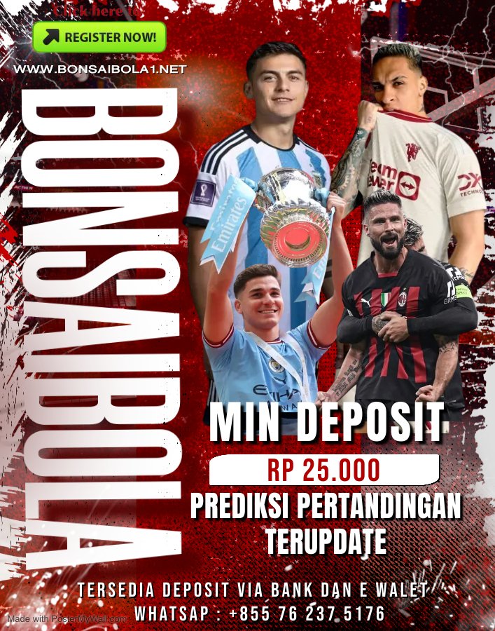 ALL GAME DI BONSAI BOLA GACOR PARAH DAFTAR SEKARANG JUGA SEKARANG JUGA BONUS DEPOSIT DAPAT DI CLAIM 2X SETIAP HARINYA DEPOSIT PULSA DAN E WALET TANPA POTONGAN BOSKU!!! DEPO KECIL LANGSUNG JADI SULTAN!!!! Klik link di bawah ini sekarang juga 👇 heylink.me/bonsaibola27 #pasticuan