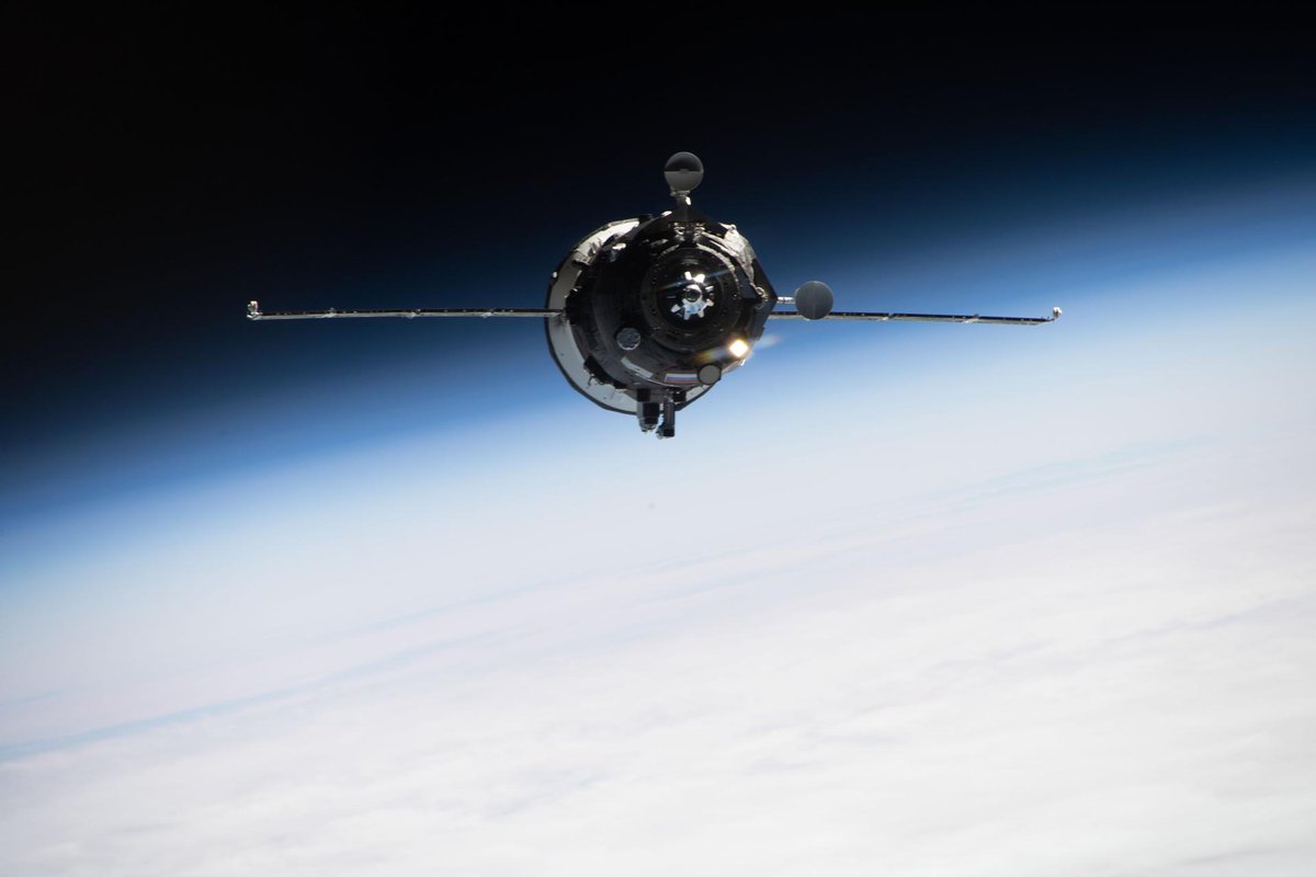 Live now: A Progress cargo spacecraft carrying about three tons of food, fuel, and supplies docks to the @Space_Station. go.nasa.gov/3OIPMmX
