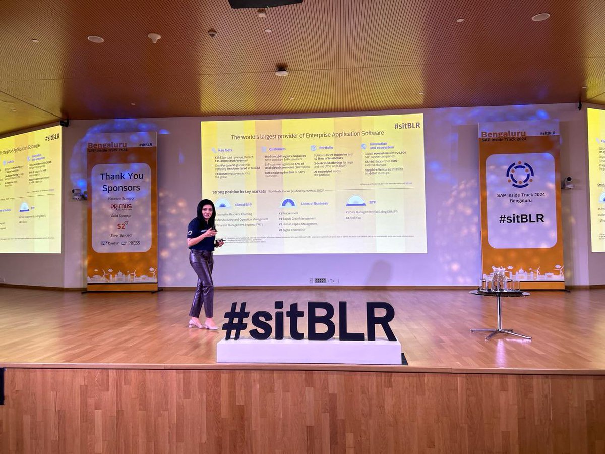 SAP LABS INDIA (@saplabsindia) on Twitter photo #BusinessAI is at the heart of this year’s <a href="/sitBLR/">SAP Inside Track Bengaluru</a> agenda along with the content tracks focused on #sapbtp, #uxdesign, #saps4hana, #concur and other SAP strategic areas.
<a href="/gangadharansind/">Sindhu Gangadharan</a> <a href="/SAPCommunity/">SAP Community</a> <a href="/SAPInsideTrack/">SAPInsideTrack</a> #sitBLR #BusinessAI is at the heart of this year’s <a href="/sitBLR/">SAP Inside Track Bengaluru</a> agenda along with the content tracks focused on #sapbtp, #uxdesign, #saps4hana, #concur and other SAP strategic areas.
<a href="/gangadharansind/">Sindhu Gangadharan</a> <a href="/SAPCommunity/">SAP Community</a> <a href="/SAPInsideTrack/">SAPInsideTrack</a> #sitBLR
