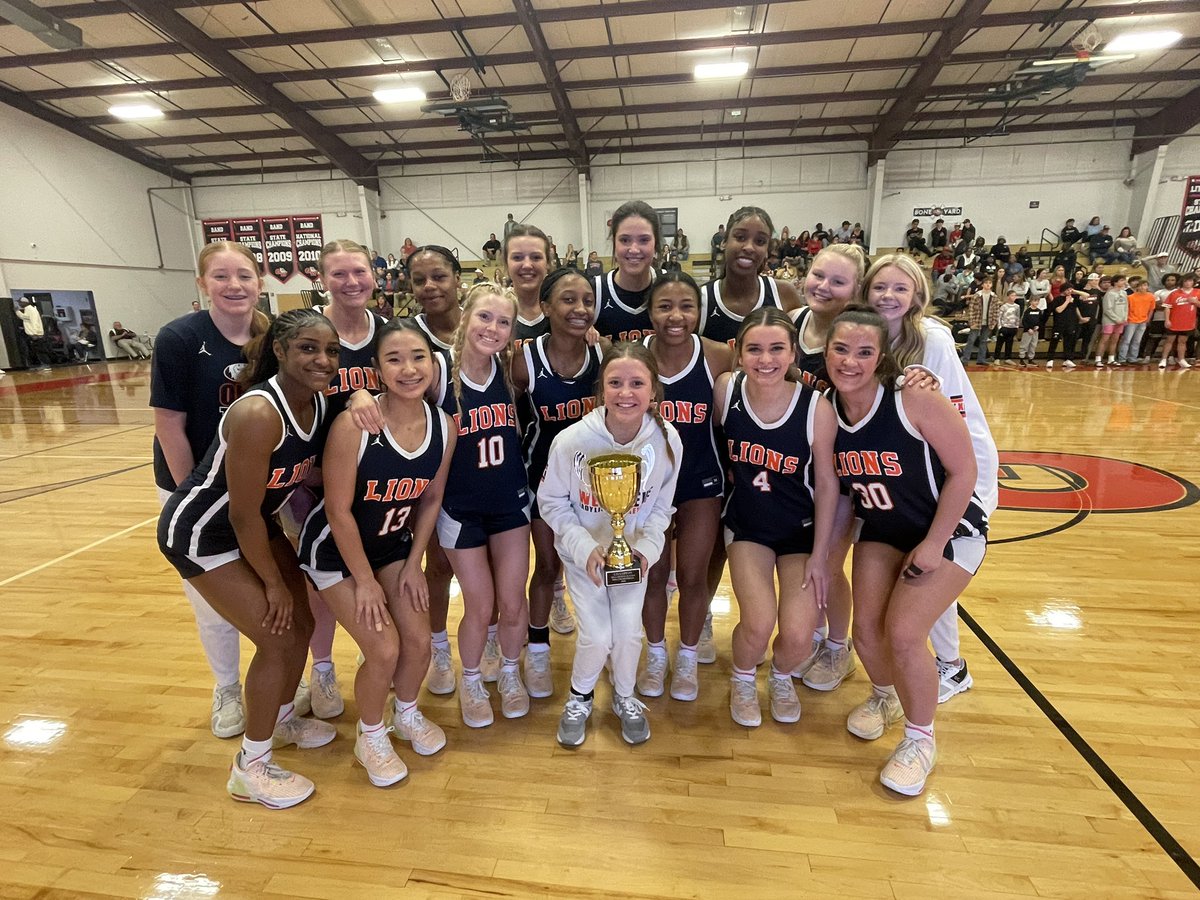 🏆🏀🏆Lions Sweep the Region Championship Games! Girls (24-1) beat GW 45-35 &amp; Boys (23-5) beat Loganville Chr. 68-65!Congratulations to our Lions who were named to the All Region Team, Taliah Gaither is the Region Player of the Year! Great energy from our Cheerleaders&amp; Lion Fans!