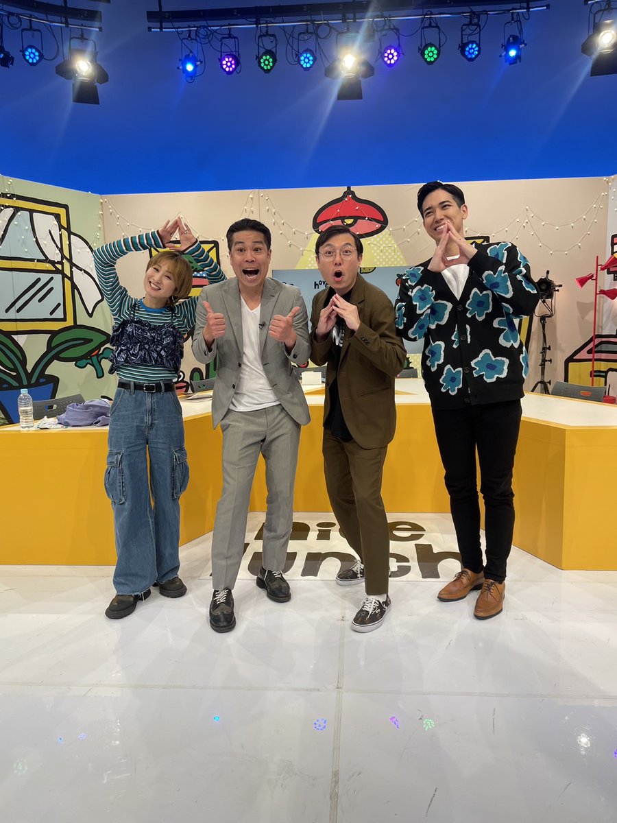 RBC_AB_LUNCH's tweet photo. 本日のAランチは  
「いつか泊まりたいホテル特集！！北部編」🏨
リポーターにはノーブレーキ、ゲストにはピーチキャッスルにお越しいただきました～✨
歌ゲストではてぃーのりさんに「チーズケーキ」を歌唱していただきました～🥰🎤

ピーチキャッスル東京でもファイト🔥
#RBCランチ https://t.co/anBZHaFjRS