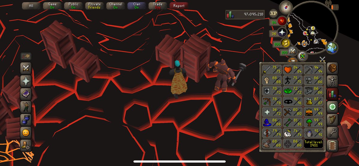 I got it!! First fire cape ever in my history of playing this game ! On the iron as well! #Osrs