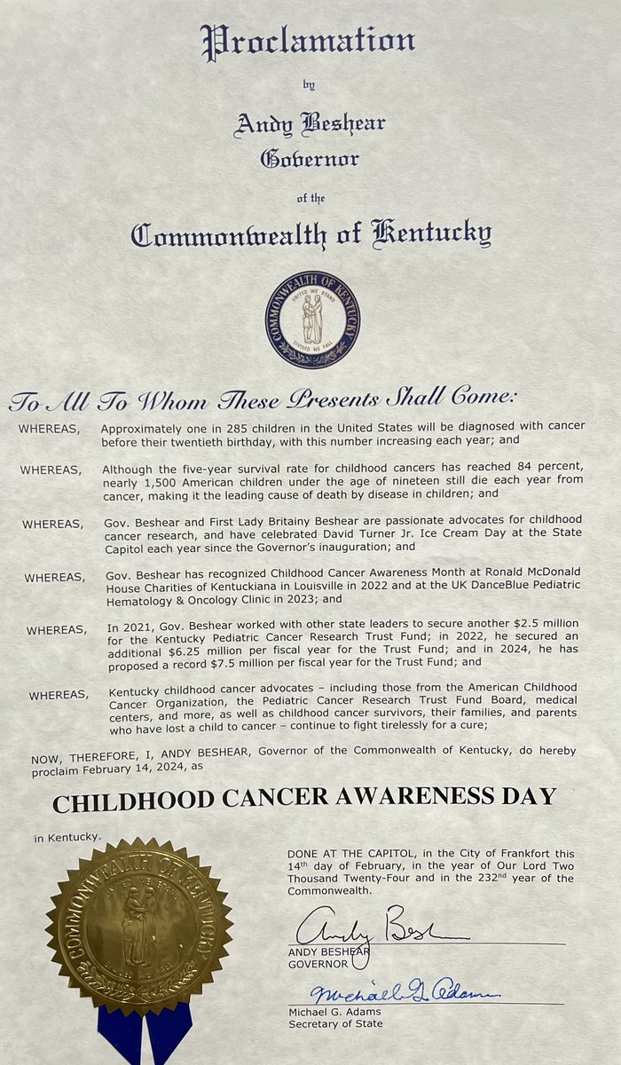 davidjrmom's tweet photo. On Valentine’s Day hundreds of childhood cancer advocates joined the Kentucky Pediatric Cancer Research Trust Fund and the @accorg in Frankfort. We are seeking $15 million in funding #whataboutkids  #kpcrtf #makeeverydaythebestdayever #davidsadventure #childhoodcancer #advocacy https://t.co/GkaOFeC333
