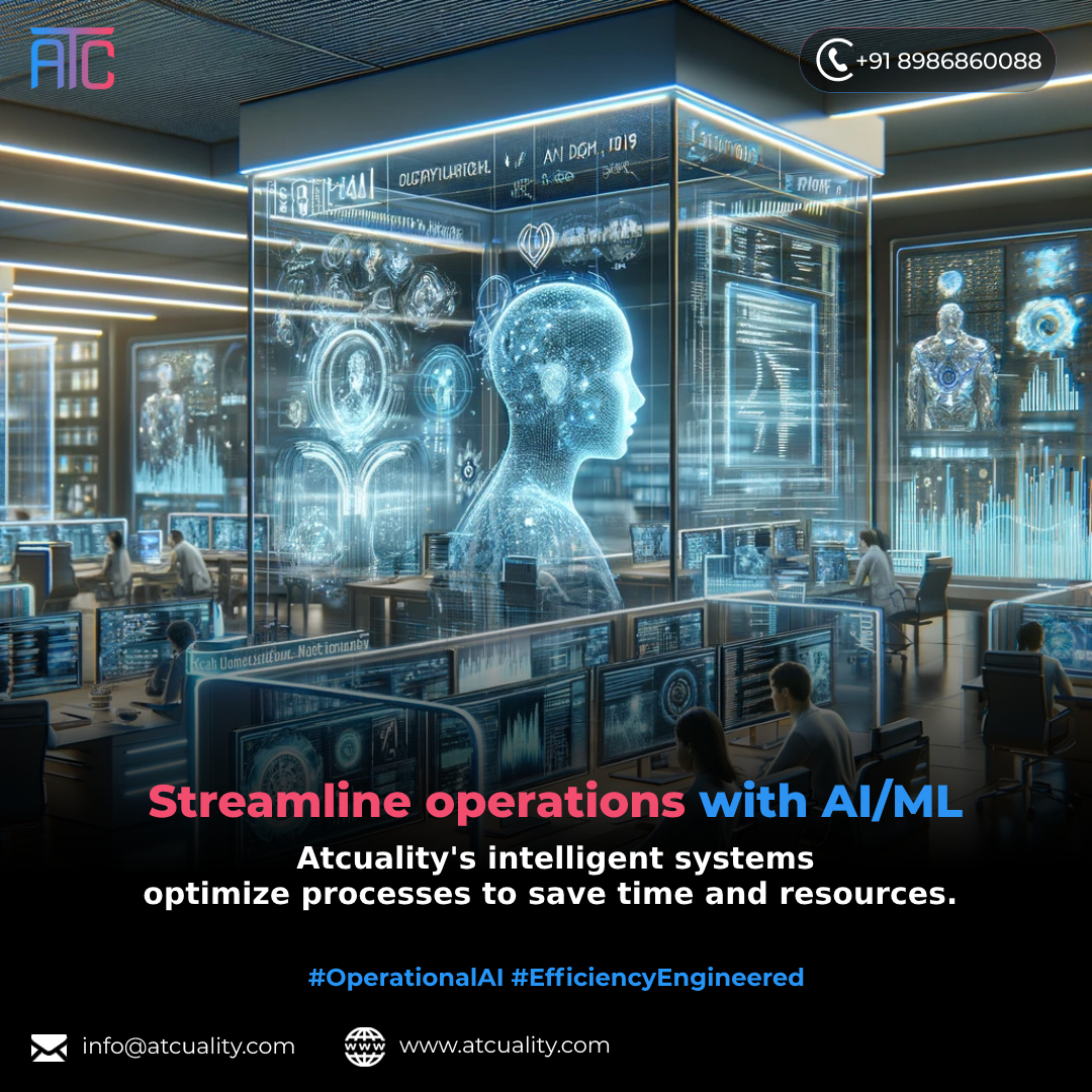 atcuality's tweet image. Atcuality&apos;s intelligent systems optimize processes to save time and resources.

Contact Us: +91 8986860088

Visit Website: atcuality.com

#OperationalAI #EfficiencyEngineered #customerInsights #datadriven #artificialintelligence #ai