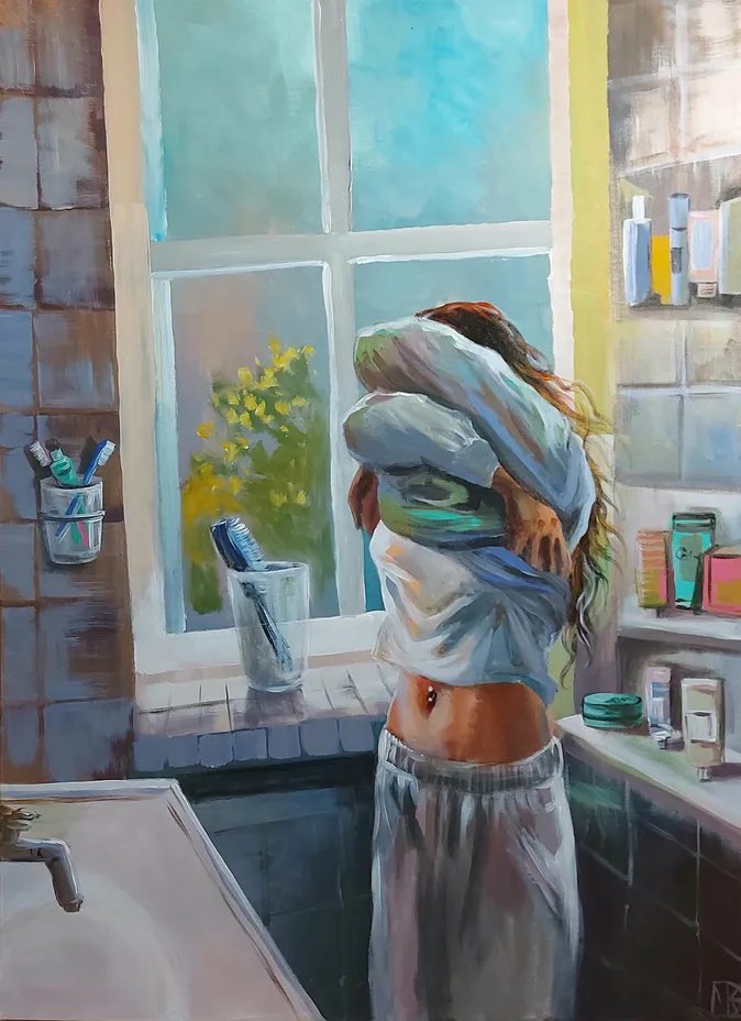 Maria Kireev, In the bathroom
#goodmorning 
#17febbraio 
#BuongiornoATutti