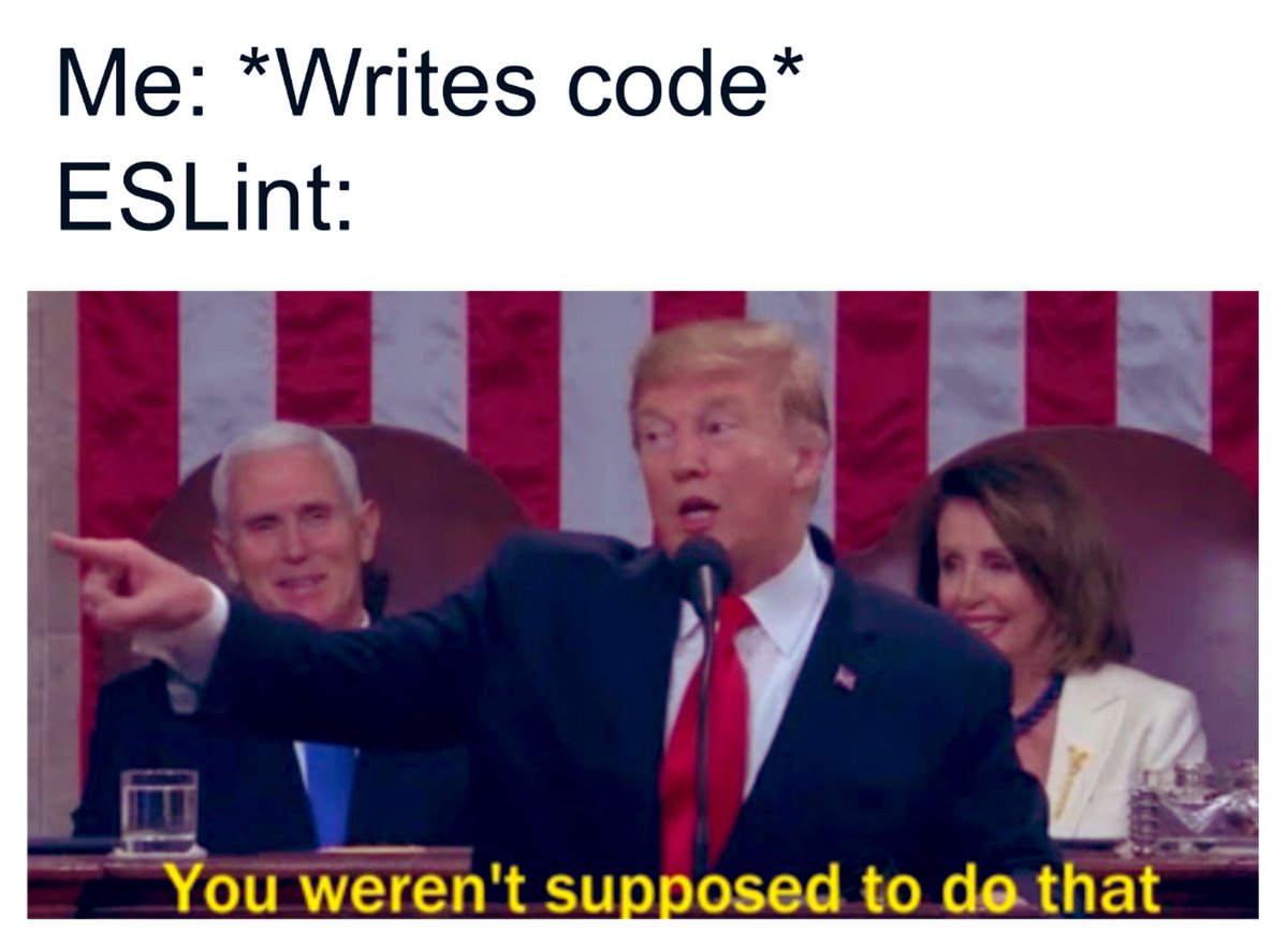 ratedinvestor's tweet image. Only critic that can roast your code line by line 👨🏽‍💻 

#ESLint #JavaScript