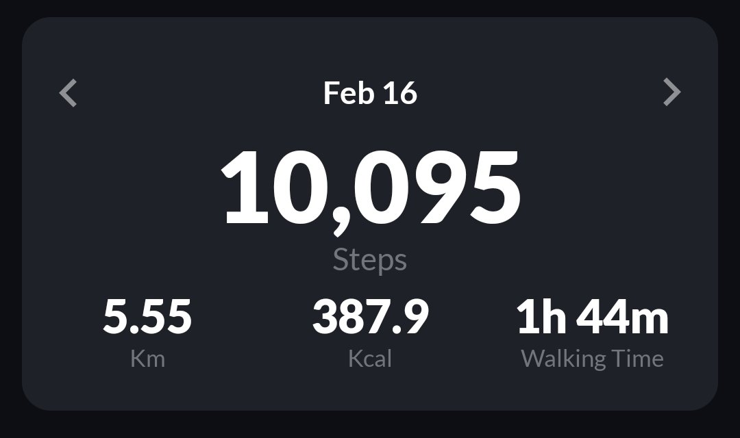 kuldeepkdeep's tweet image. Day 4
#100ksteps 
Feb 16