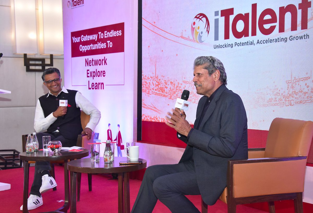 engage4more's tweet image. In an extraordinary rendezvous, our founder @nishant3271 moderated a captivating chat show with the legend Kapil Dev! 

The conversation delved deep into the essence of continuous learning for perpetual success at work. 
 bit.ly/49y8Xb0 

 #LegendTalks #motivational