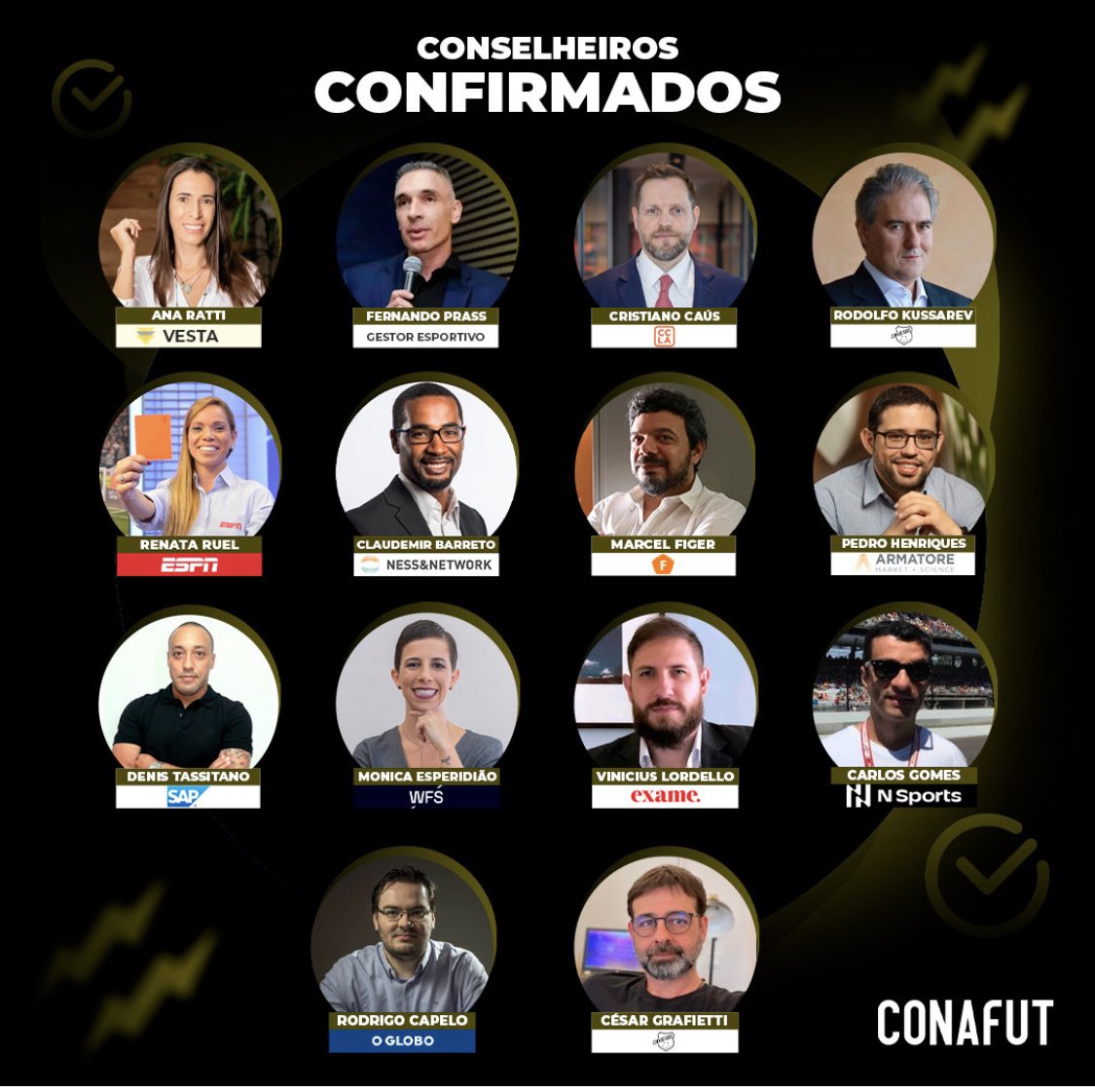 Uma honra estar, mais uma vez, no Conselho da <a href="/conafut/">CONAFUT</a>! 

Mais um grande evento em 2024 que é obrigatório na agenda de quem se interessa pela indústria do futebol!