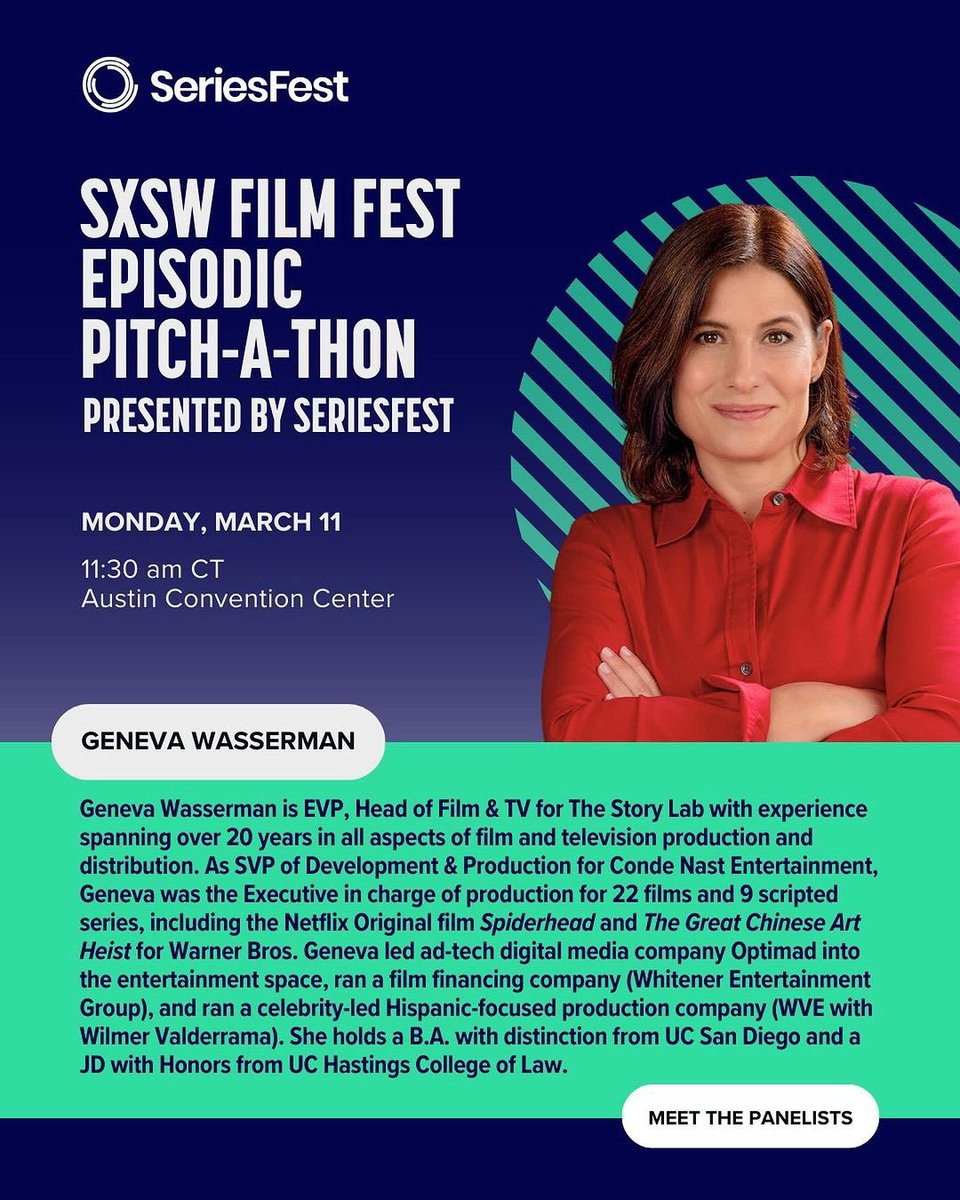 TMwashington's tweet photo. @SeriesFest We’re excited to return to SXSW for our annual Pitch-A-Thon! 
Mark your calendar for Monday, March 11 at 11:30 AM CT to witness creative teams sharing their latest pitch with our esteemed panelist.
See you in Austin!

#sxsw  #screenwriting #screenwriter https://t.co/STts8JI2Qn
