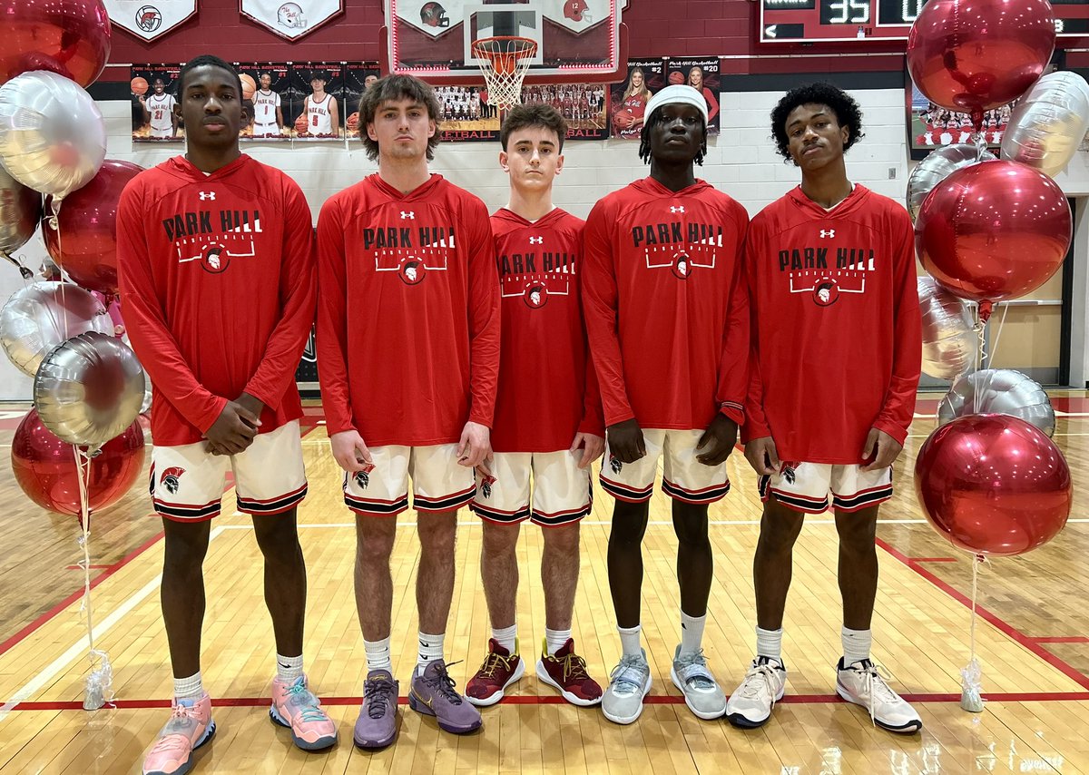 🔴🏀Senior Night for
Park Hill Basketball 🏀 🔴

Dez Tonye Nyemeck
Gavin Schaag
Hagan West
Akoi Akoi
Legend Freelon