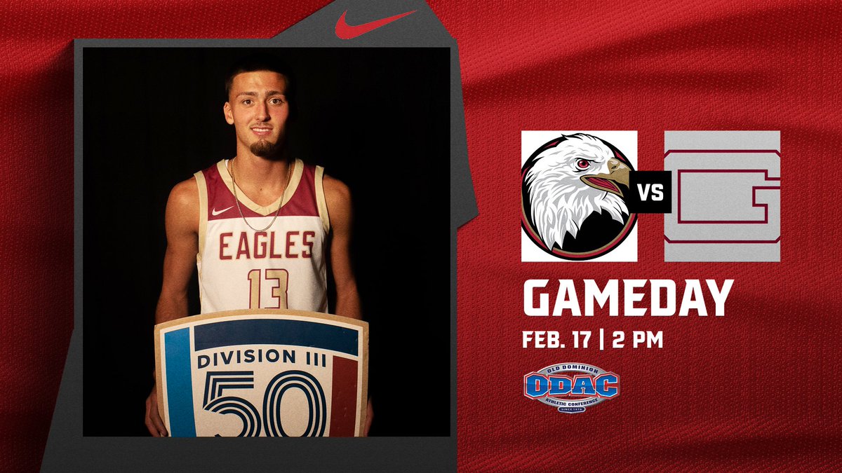 Closing out the regular season with a BIG ONE down south. It's GAMEDAY for @BridgewaterMBB!! 🆚 No. 9 Guilford ⌚️ 2 pm 📍 Greensboro, N.C. 📈 tinyurl.com/34bx3ppt 📺 tinyurl.com/mtrewpdt #BleedCrimson #GoForGold