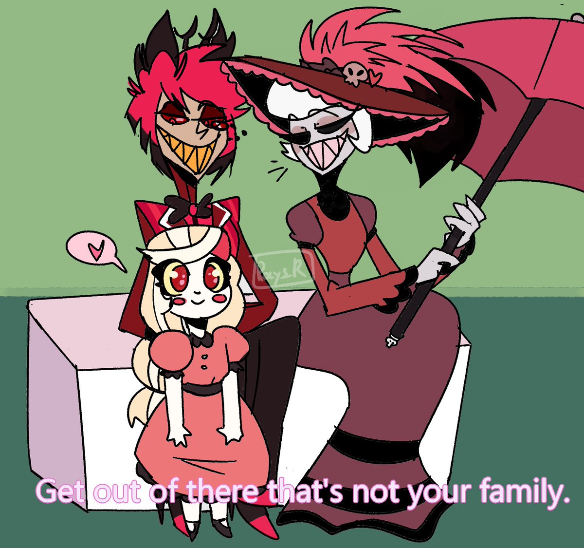 RosesandRocy's tweet photo. Charlie get out of there. . 
#HazbinHotel #HazbinHotelLilith #HazbinHotelCharlie 
#HazbinHotelFanart https://t.co/jobT1ydvH7