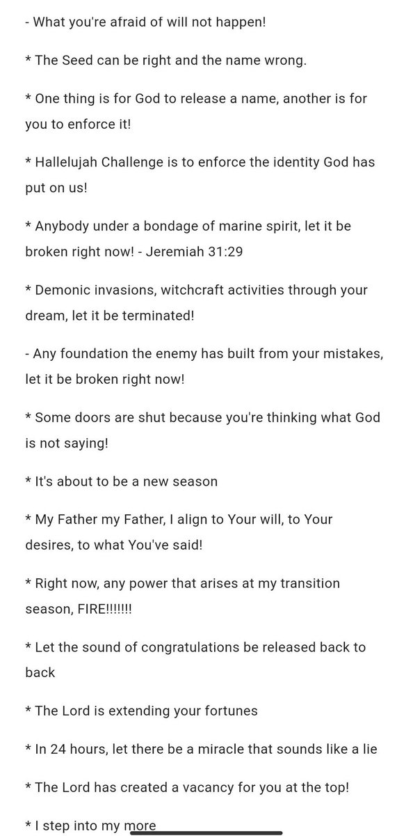 TosinofJesus's tweet photo. PRAYER POINTS, DECREES, AND DECLARATIONS FOR FEBRUARY 2024 #HallelujahChallenge DAY 12 https://t.co/15SZ3hU20x
