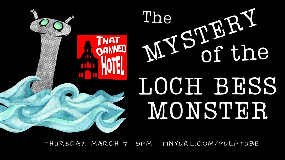 ThePulpStage's tweet image. Demonhunter Eugenia, Demon Plinth, and Human Frank go on a vacation to a peaceful lake.

But is it a peaceful lake?

There's a myth of a monster in the lake!

But is the lake monster a myth?

Find out in the first episode of That Damned Hotel season 5!