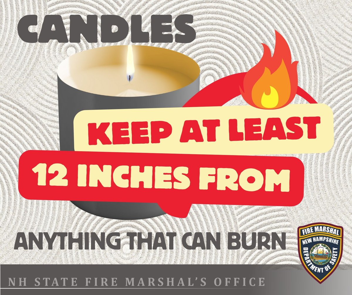 nhsfmo's tweet image. Remember, a lit candle is an #openflame. Use candle holders that are sturdy and won't tip over easily. Blow out all candles when you leave the room or go to bed. #candlesafety #atleast12inches